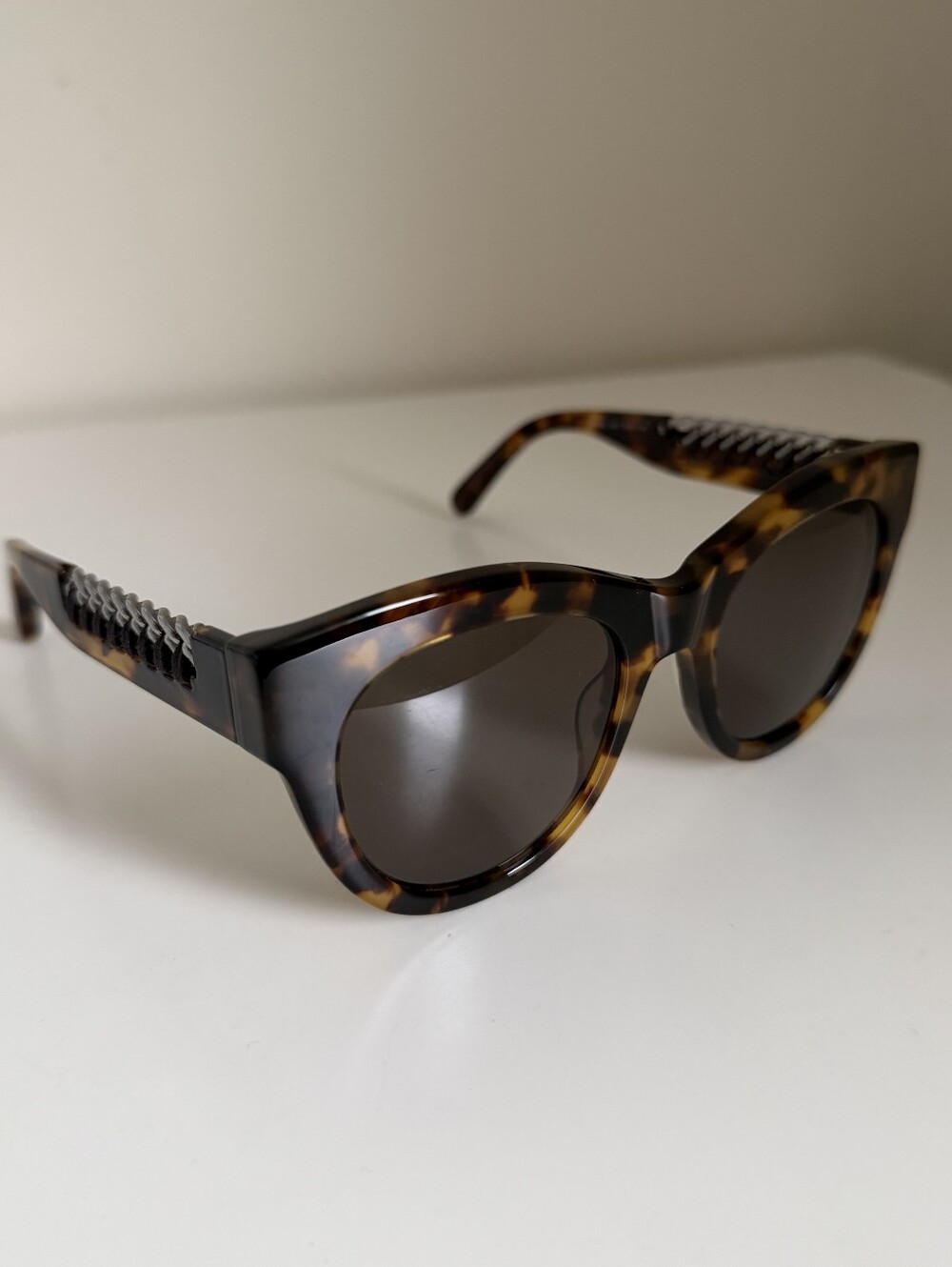 NWOT Stella McCartney Tortoise Brown Gradient Cat Eye Sunglasses | SC0064S